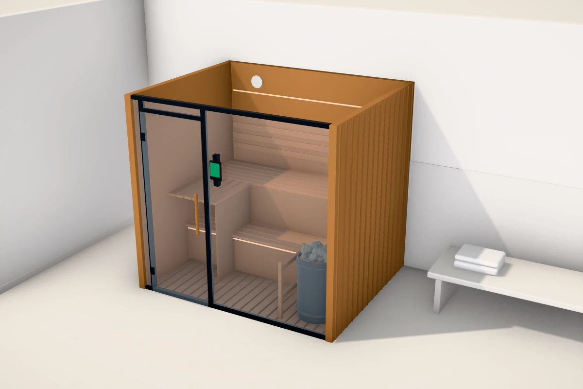Konfigurator sauny kabinowej 3D