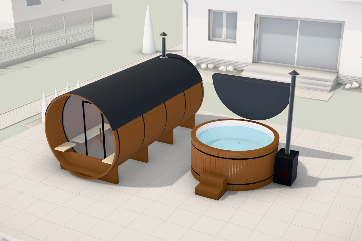 Konfigurator sauny ogrodowej i balii 3D