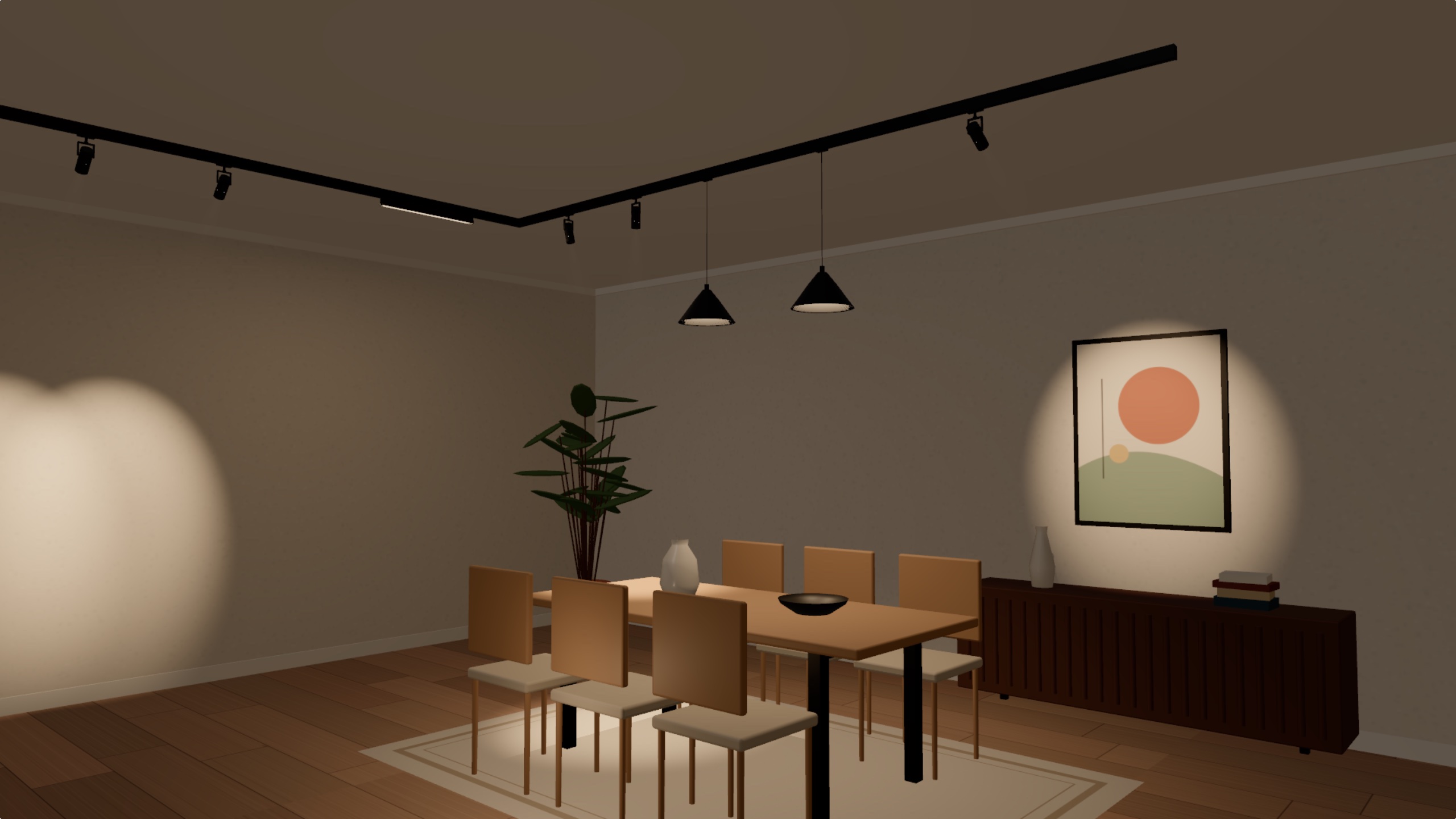 Konfigurator oświetlenia szynowego 3D